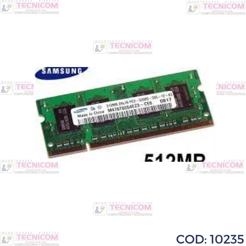MEMORIA SODIMM PC533/PC667 512MB