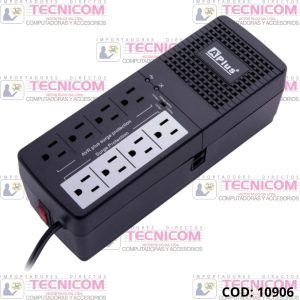 REGULADOR-ESTABLIZADOR APLUS 1-1000N 1000VA 500W 8 TOMAS