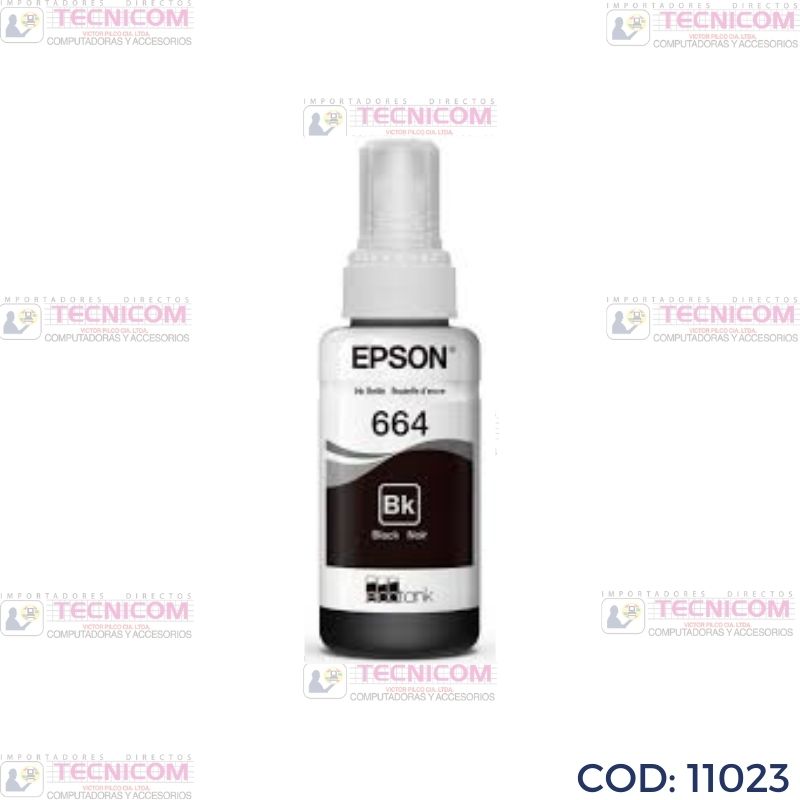 TINTA EPSON BLACK BOTELLA ORIGINAL 70ML T664120
