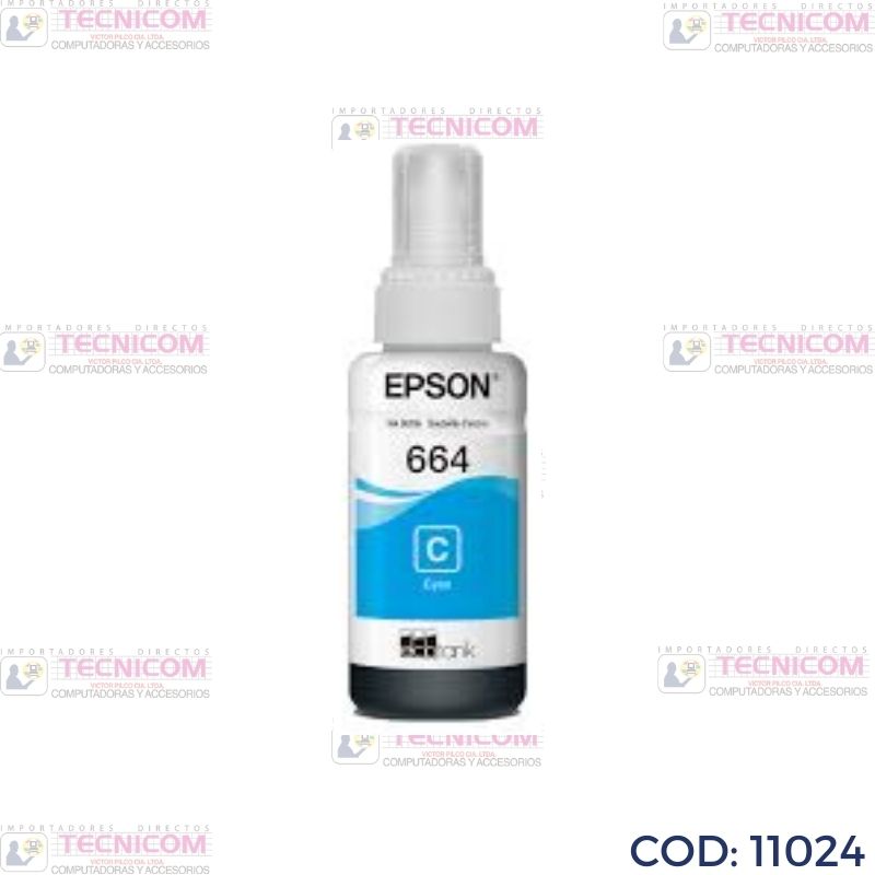 TINTA EPSON CYAN BOTELLA ORIGINAL 70ML T664220