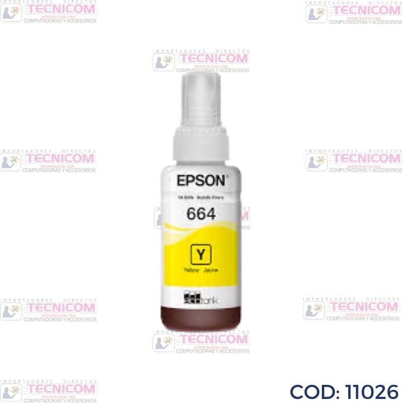 TINTA EPSON YELLOW BOTELLA ORIGINAL 70ML T664420