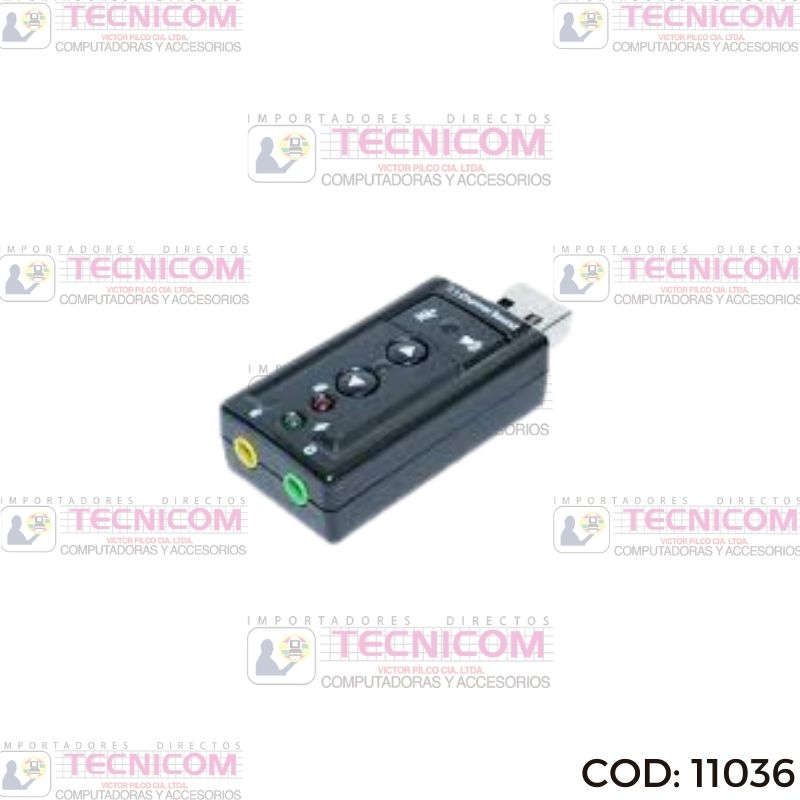 SONIDO USB 7.1 2 ENTRADAS