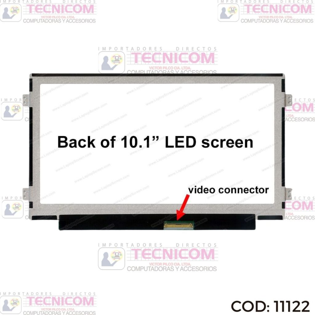 PANTALLA PARA NOTEBOOK 10.1" 1024x600 40pin IZQ/DER