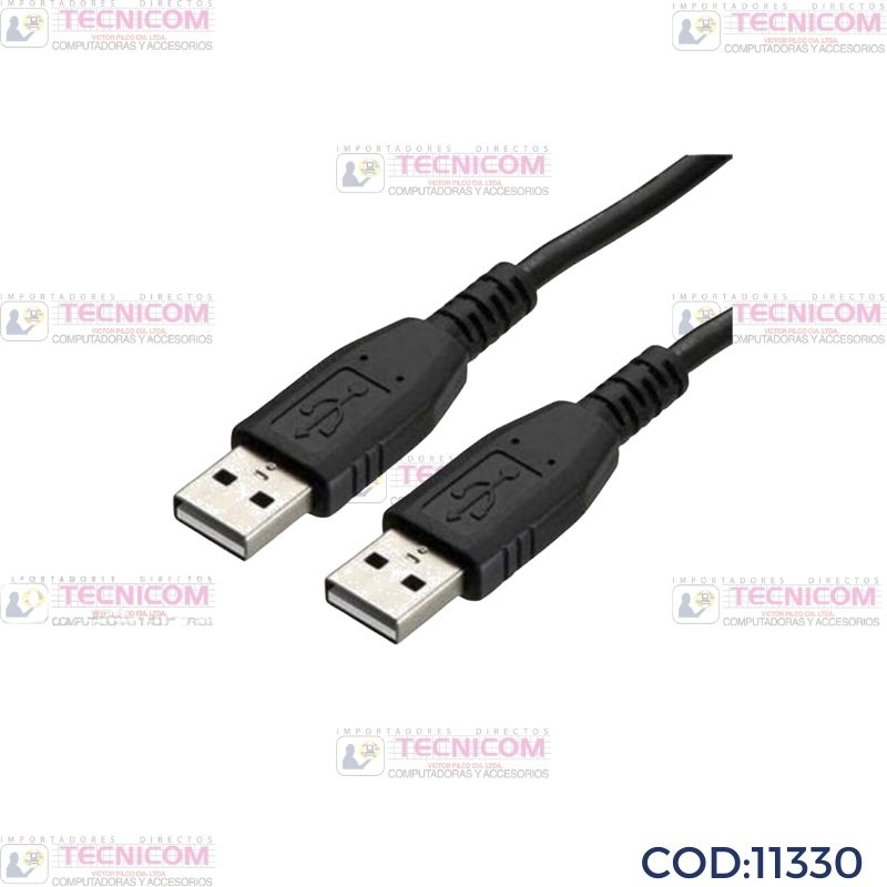 CABLE USB 2.0 TIPO A MACHO/MACHO 1.8MTS