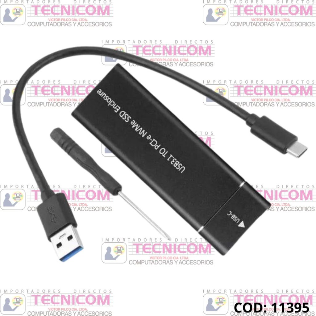 ENCLOSURE M.2 NVME DUAL USB3.1 TIPO C