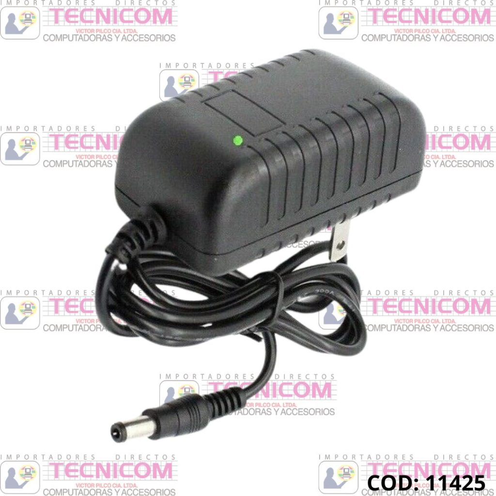 ADAPTADOR DE CORRIENTE 12V 2A (5.5x2.1) CON CABLE PODER