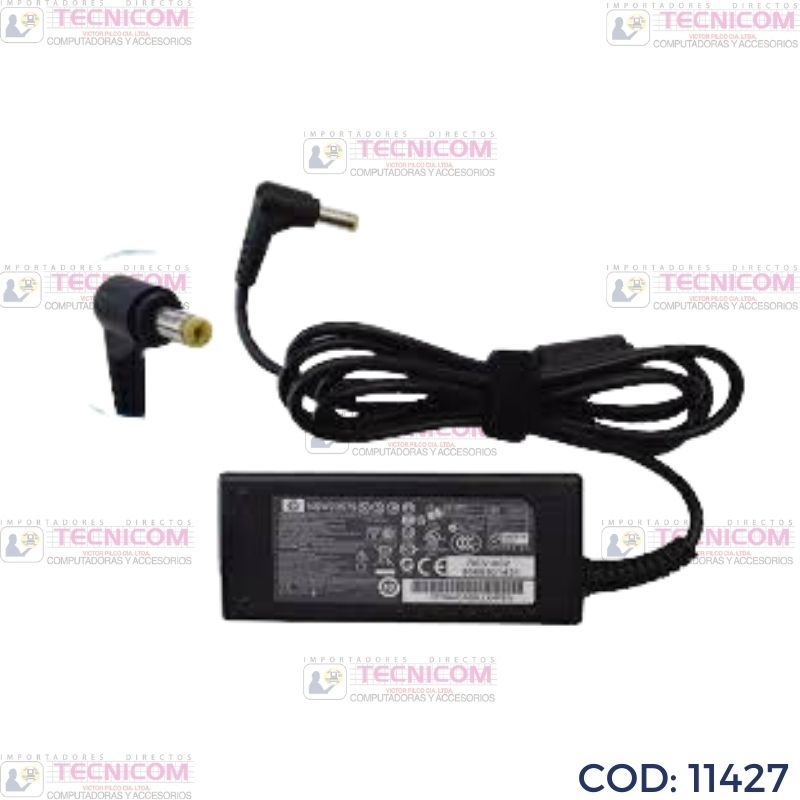 ADAPTADOR DE NOTEBOOK MINI HP 19.5V 2.05A PLUG AMARILLO
