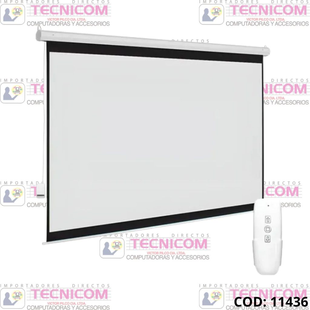 PANTALLA DE PROYECCION ELECTRICA C/Rem 120" 1.80x2.65mts