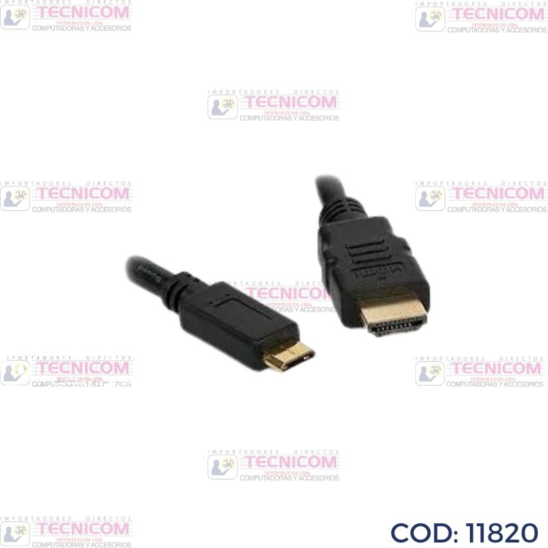 CABLE HDMI MACHO A MINI HDMI
