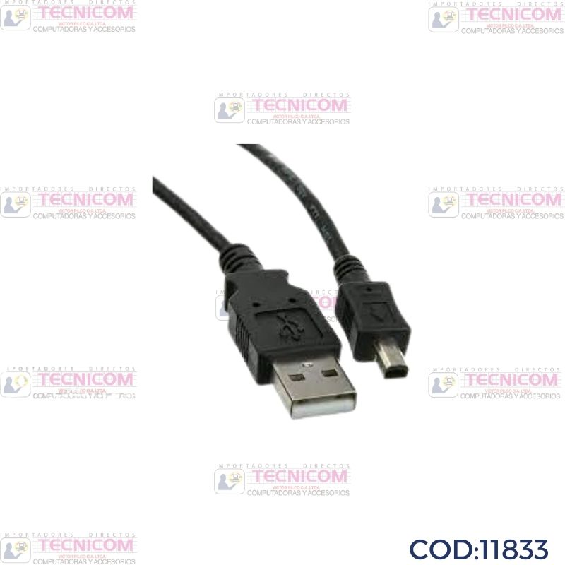 CABLE USB 2.0 A USB MICRO 4 PINES 1.5 Mts CU-038