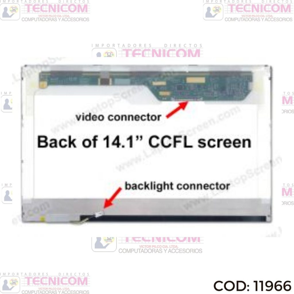 PANTALLA PARA NOTEBOOK 14.1" 1280x800 30PIN CCFL