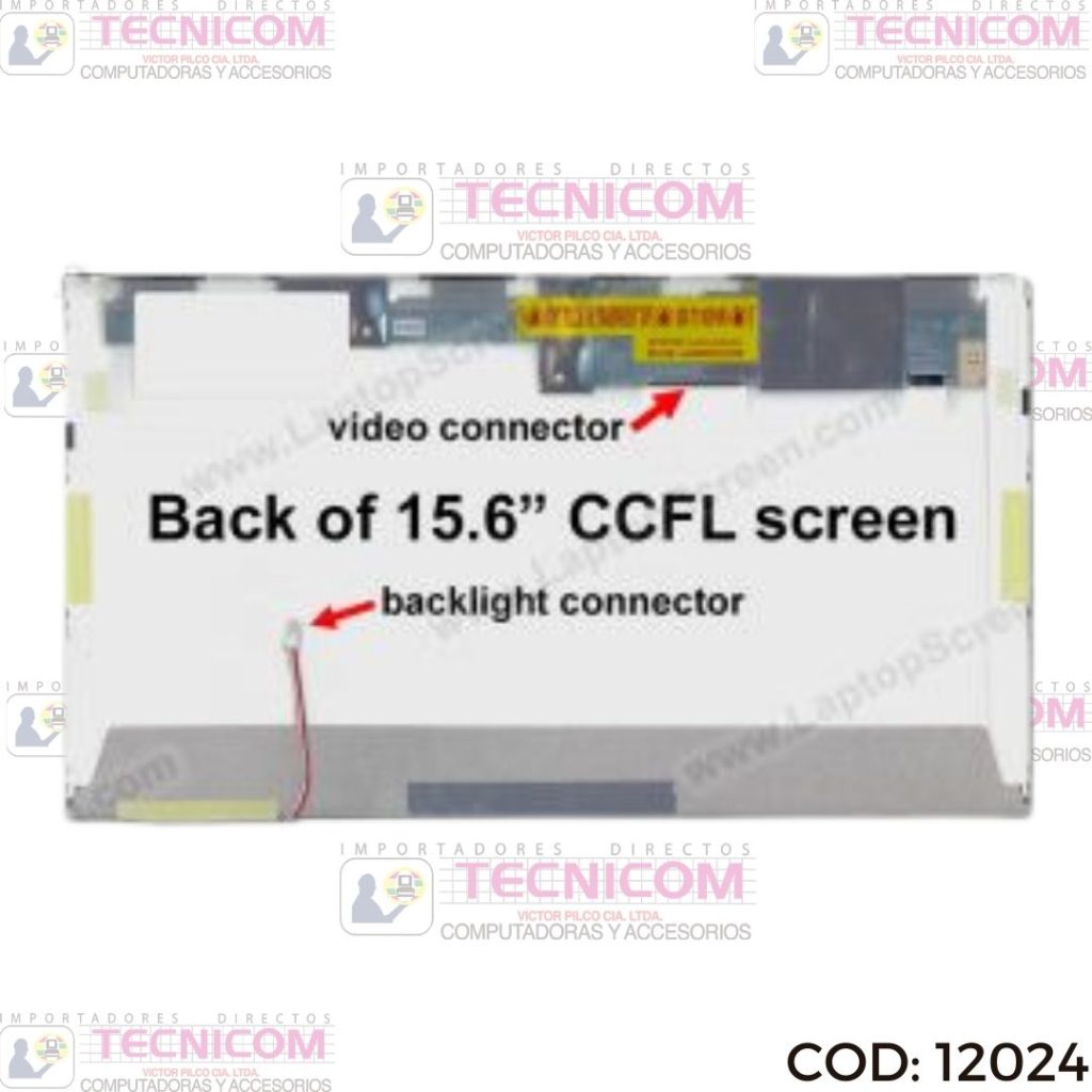 PANTALLA PARA NOTEBOOK 15.6" 1366x768 30PIN CCFL