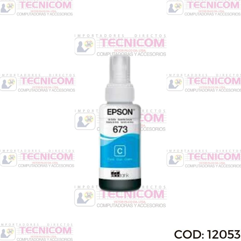 TINTA EPSON CYAN ORIGINAL T673220 L800
