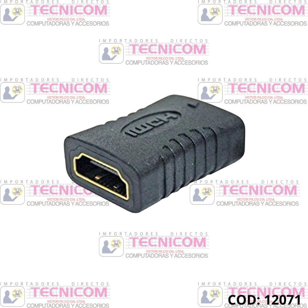 ADAPTADOR HDMI HEMBRA-HEMBRA