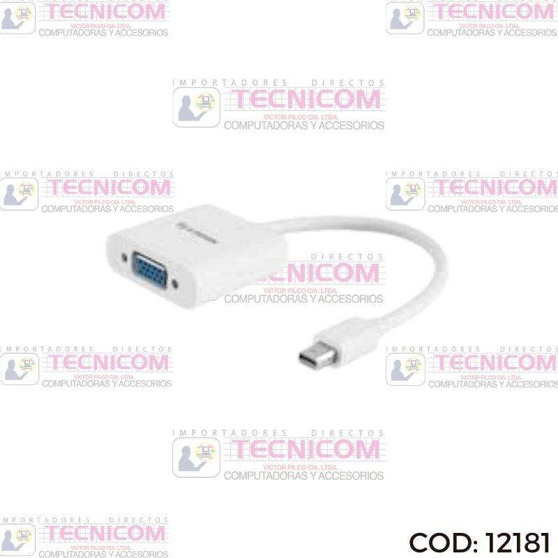 ADAPTADOR MINI DISPLAY PORT A VGA