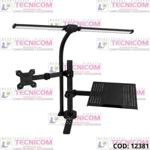 SOPORTE PARA MONITOR 13"-32" Y LAPTOP ARTICULADO CON LUZ