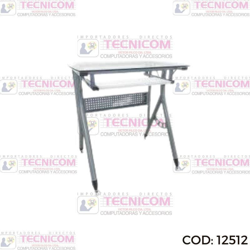 ESCRITORIO PARA COMPUTADOR VIDRIO RIPPA 10GE-CD05