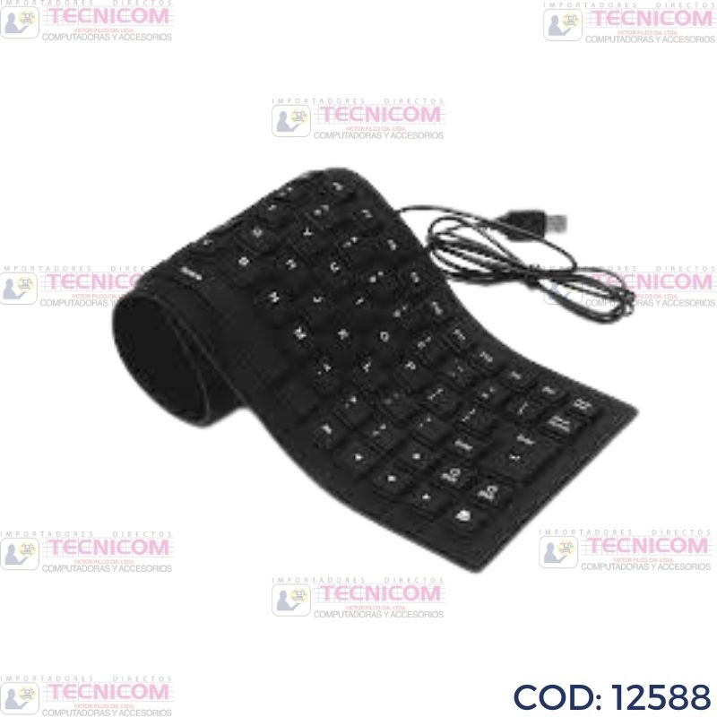 TECLADO FLEXIBLE USB SIN TEC.NUMERICO