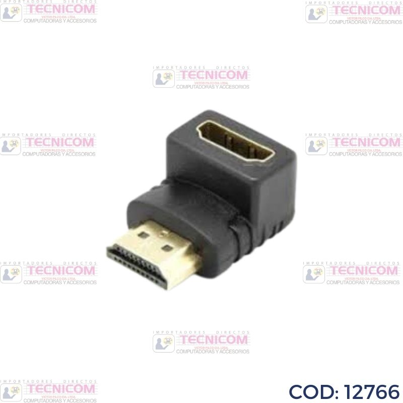 UNION HDMI MACHO-HEMBRA 90 grados