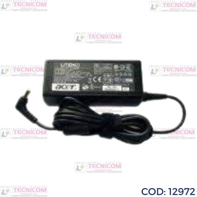 ADAPTADOR DE NOTEBOOK TOSHIBA 19V 2.37A (4.0x1.7) ORIGINAL