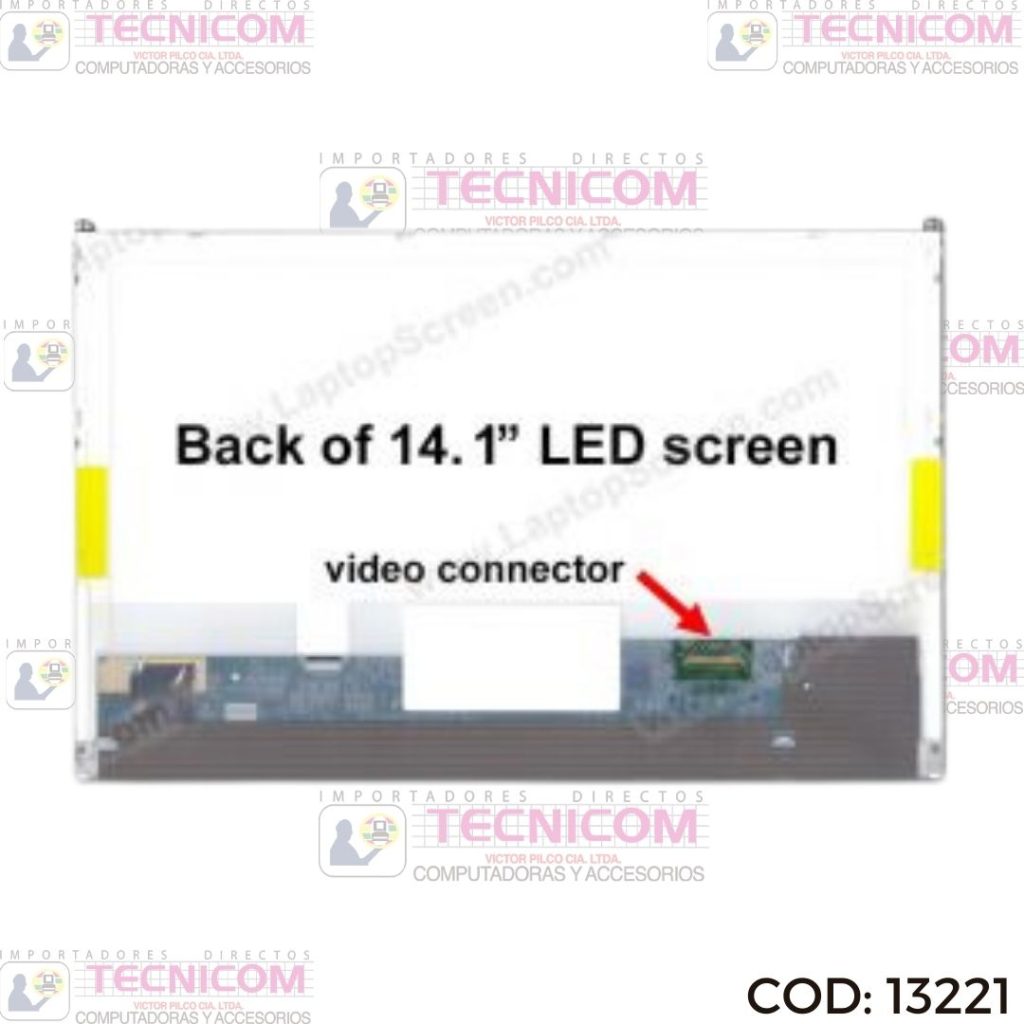 PANTALLA PARA NOTEBOOK 14.1" 1280X800 30PIN LP141WX5 (TP)(P1)