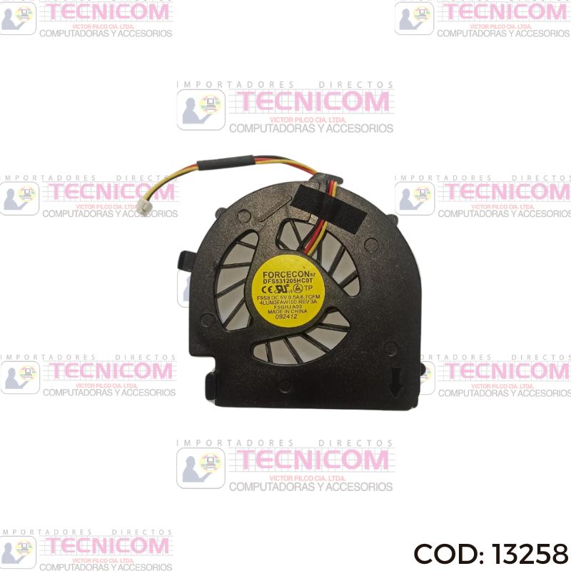 VENTILADOR INTERNO DELL INSP 14V N4020 N4030 02WF6K 0K373T