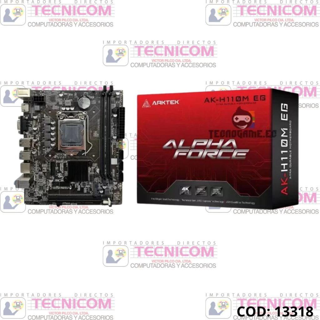 BOARD ARKTEK H110M-EG DDR4 SOCKET 1151 6-7Gen
