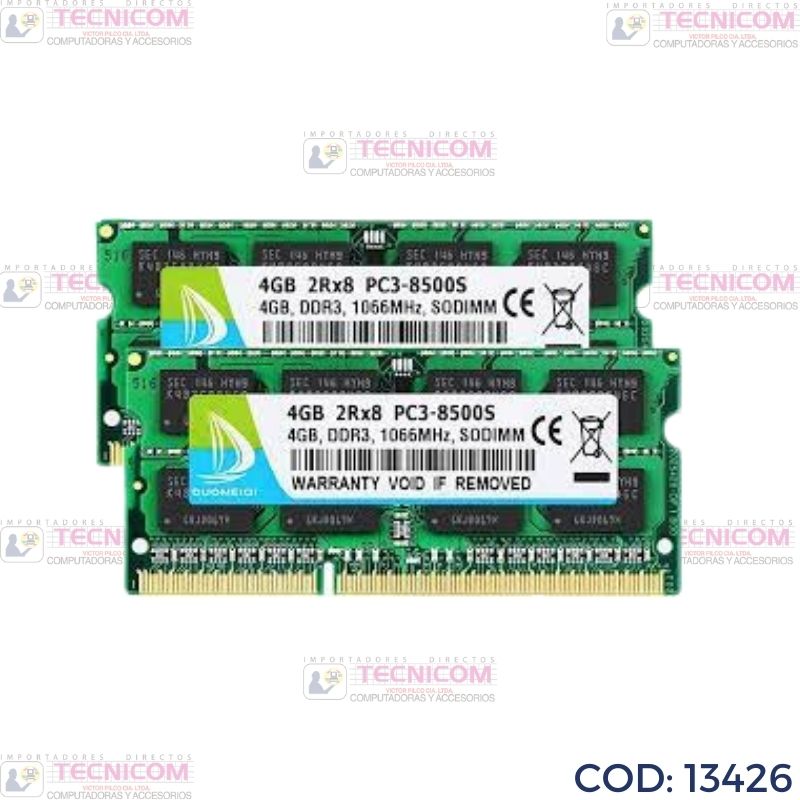 MEMORIA SODIMM PC3-8500S 8GB (2X4GB)