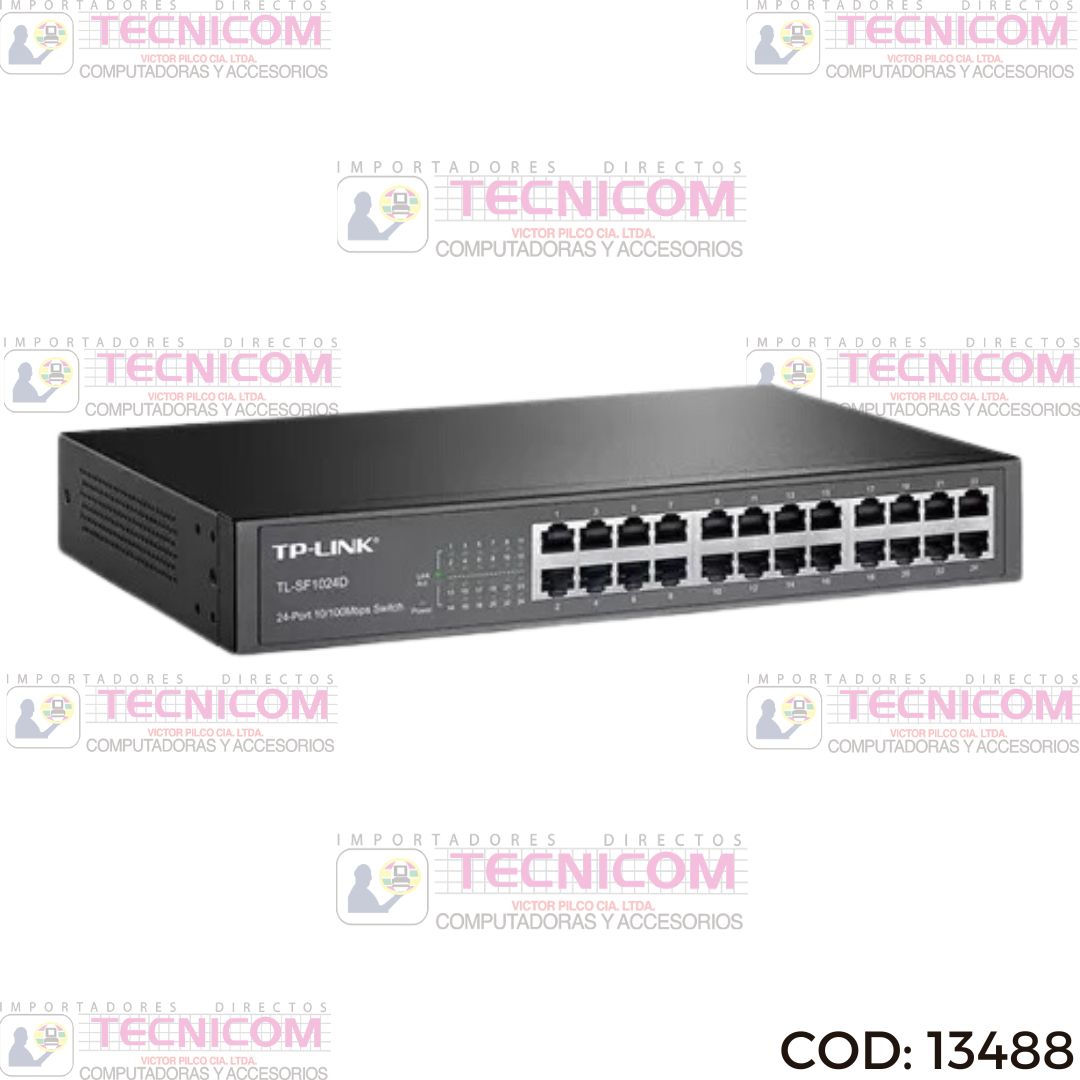 SWITCH TP-LINK 24 PUERTOS 10/100 TL-SF1024D DESKTOP/RACKMOUN