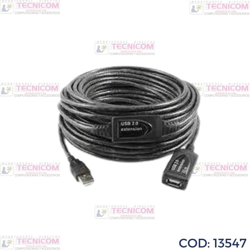 CABLE DE EXTENSION USB 2.0 15MTS C/AMPLIFICADOR