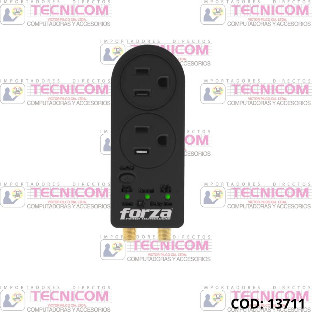 ESTABILIZADOR FORZA FVP-0200C ZION-2K30 1800W 2 TOMAS