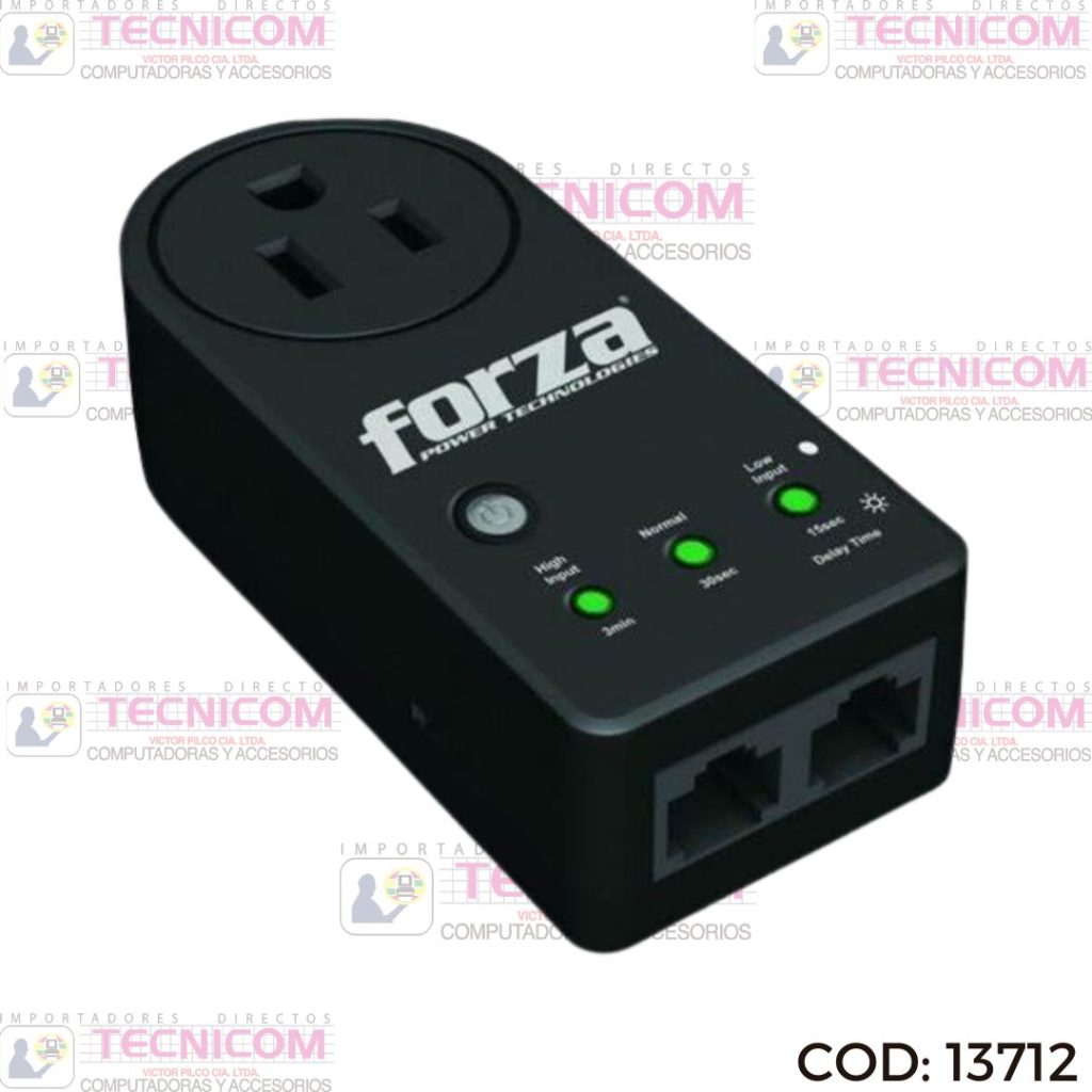 ESTABILIZADOR FORZA FVP-1201N ZION-2K10 1800W 110V 1TOMA BK