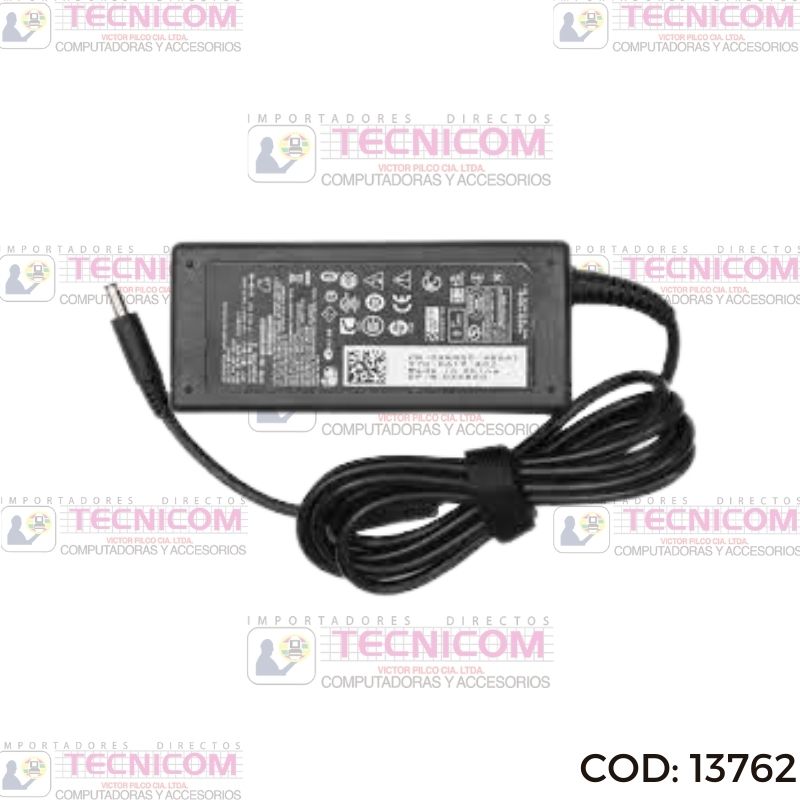 ADAPTADOR DE NOTEBOOK DELL 19.5V 3.34A (4.5x3.0) COMPATIBLE