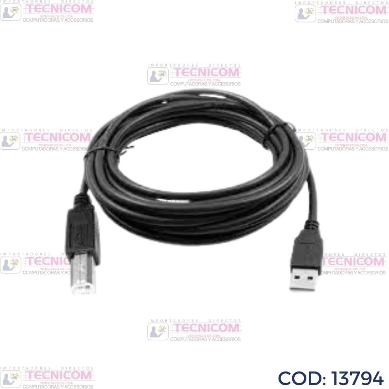 CABLE DE IMPRESORA USB 10 MTROS