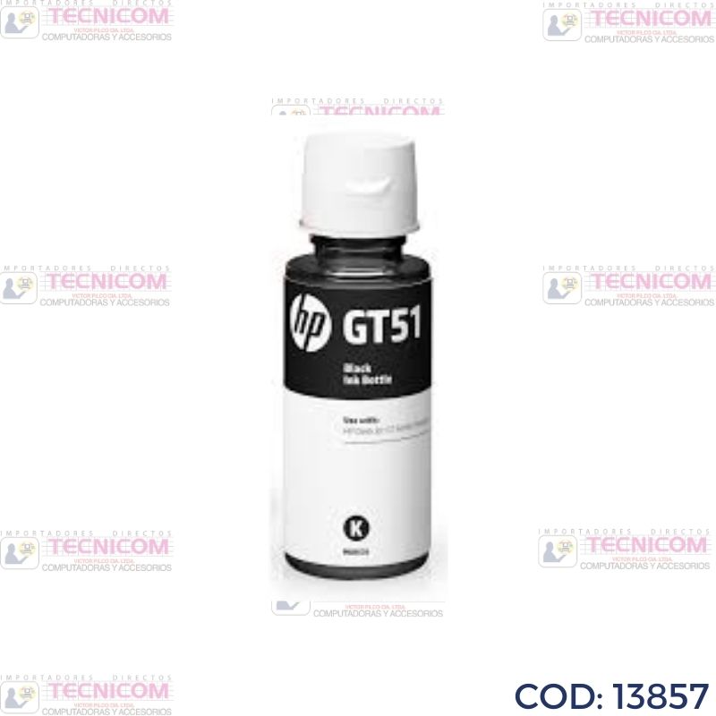 TINTA HP GT51/GT53 BLACK BOTELLA ORIGINAL 90ML