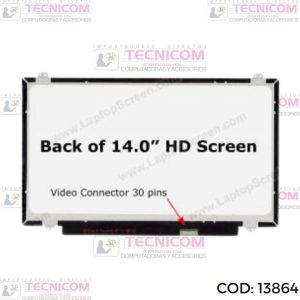 PANTALLA PARA NOTEBOOK 13.3" 1366x768 30PIN NARROW