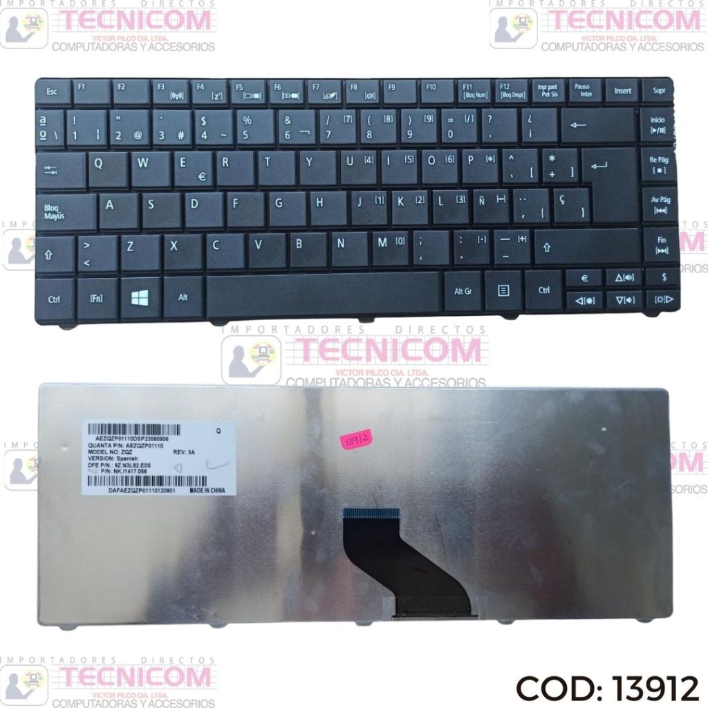 TECLADO DE NOTEBOOK ACER E1-421/431/471 4339/49 4736/39/49
