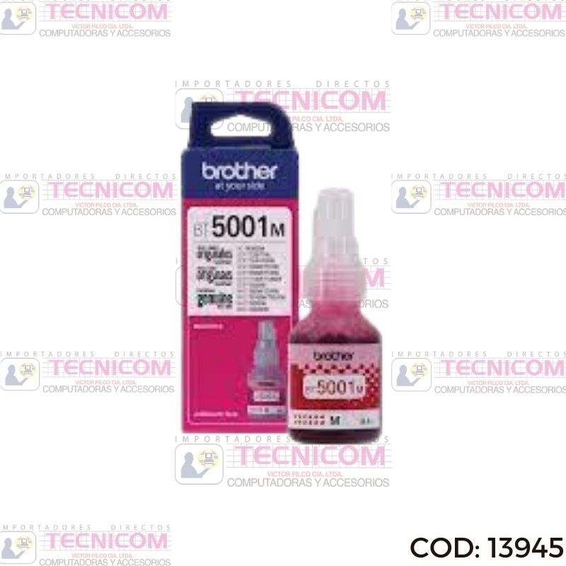 TINTA BROTHER MAGENTA BOTELLA ORIGINAL 41.8ML BT5001M