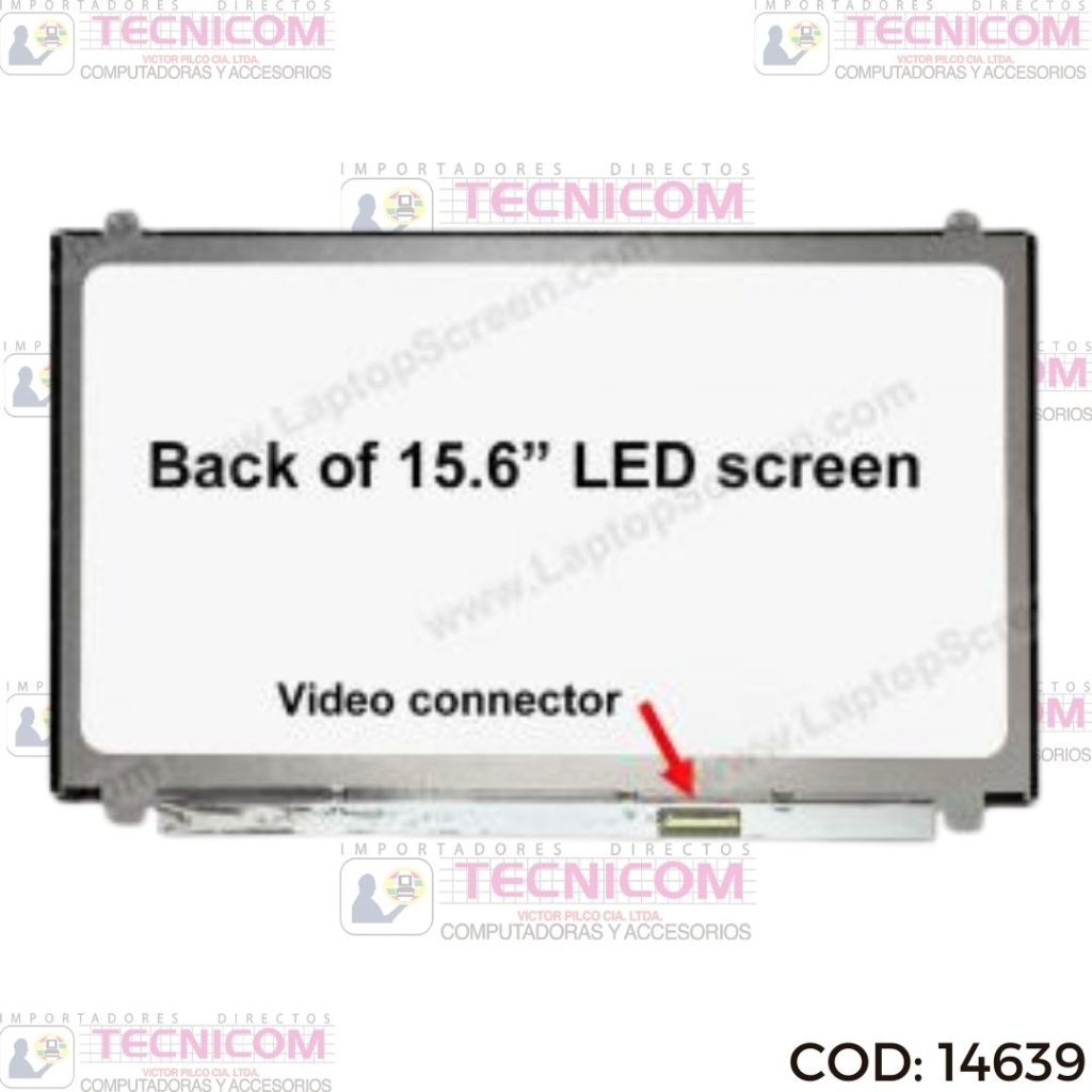 PANTALLA PARA NOTEBOOK 15.6" 1920x1080 40PIN SUP/INF