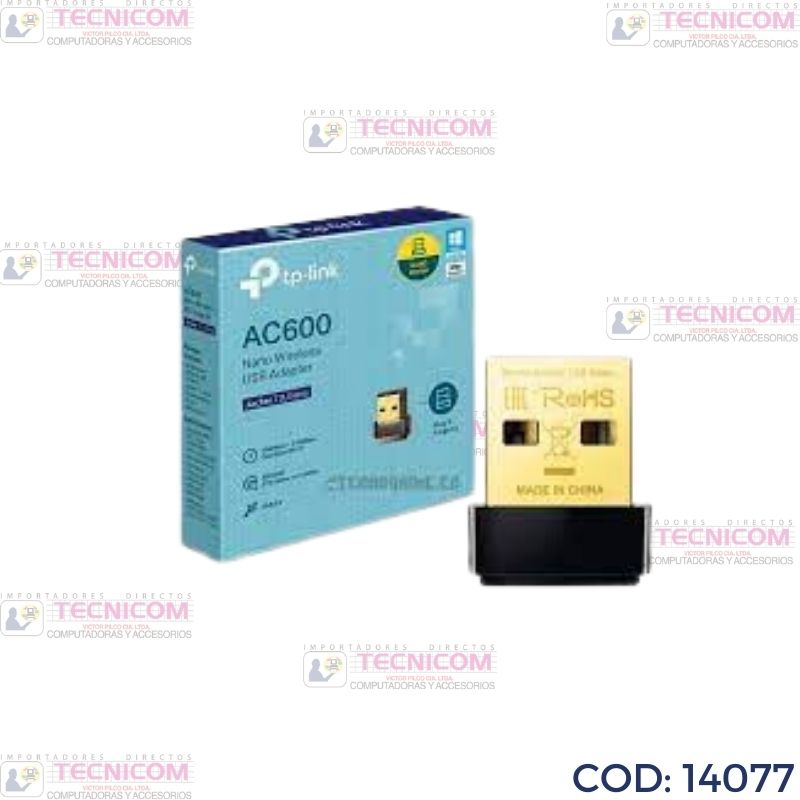 WIRELESS USB TP-LINK ARCHER T2U NANO AC600 DUAL BAND