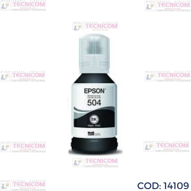 TINTA EPSON BLACK BOTELLA ORIGINAL 127ML T504120