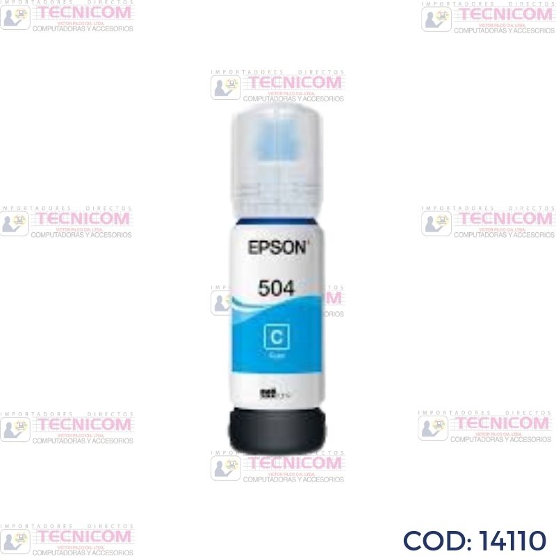 TINTA EPSON CYAN BOTELLA ORIGINAL 70ML T504220