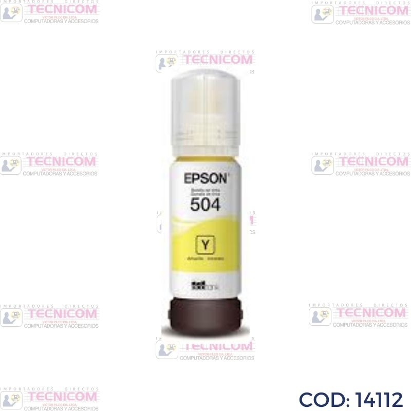TINTA EPSON YELLOW BOTELLA ORIGINAL 70ML T504420