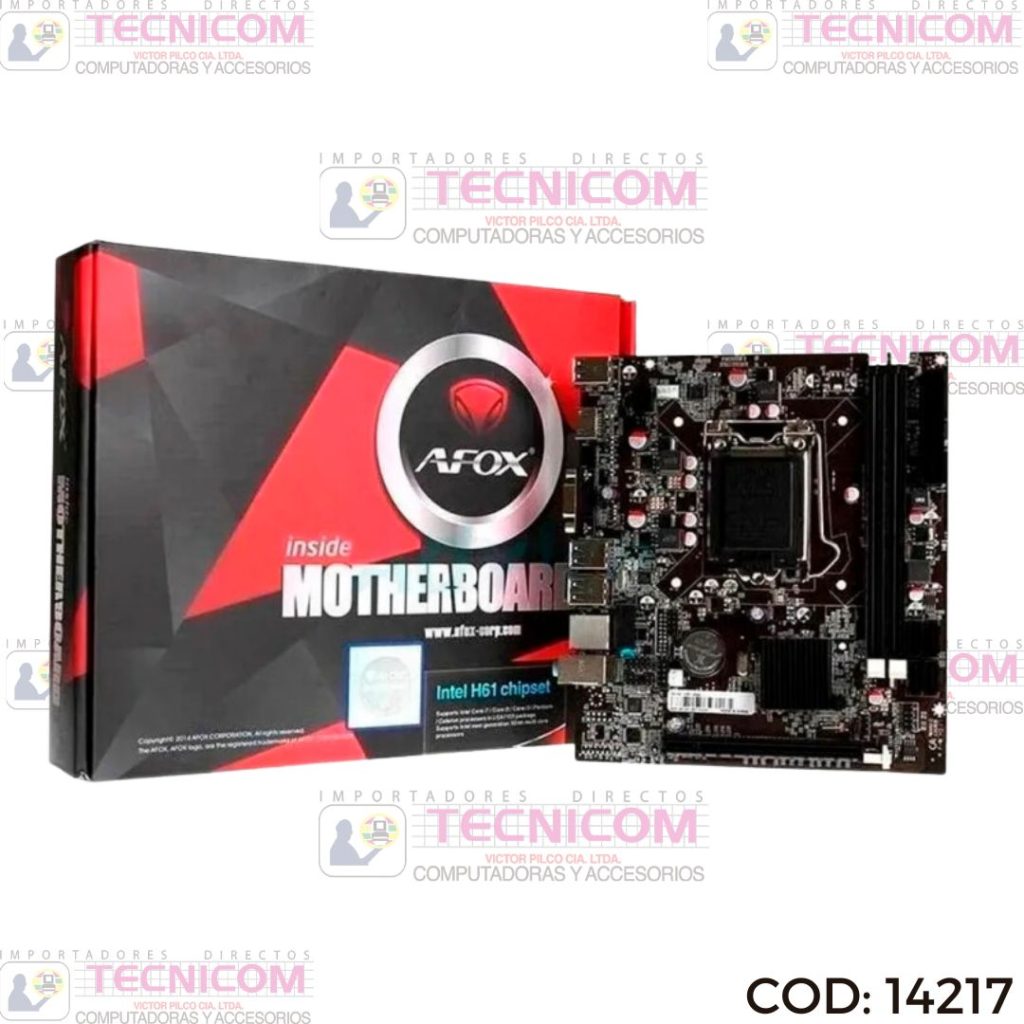 BOARD AFOX H61 DDR3 SOCKET 1155 DDR3 1333/1600