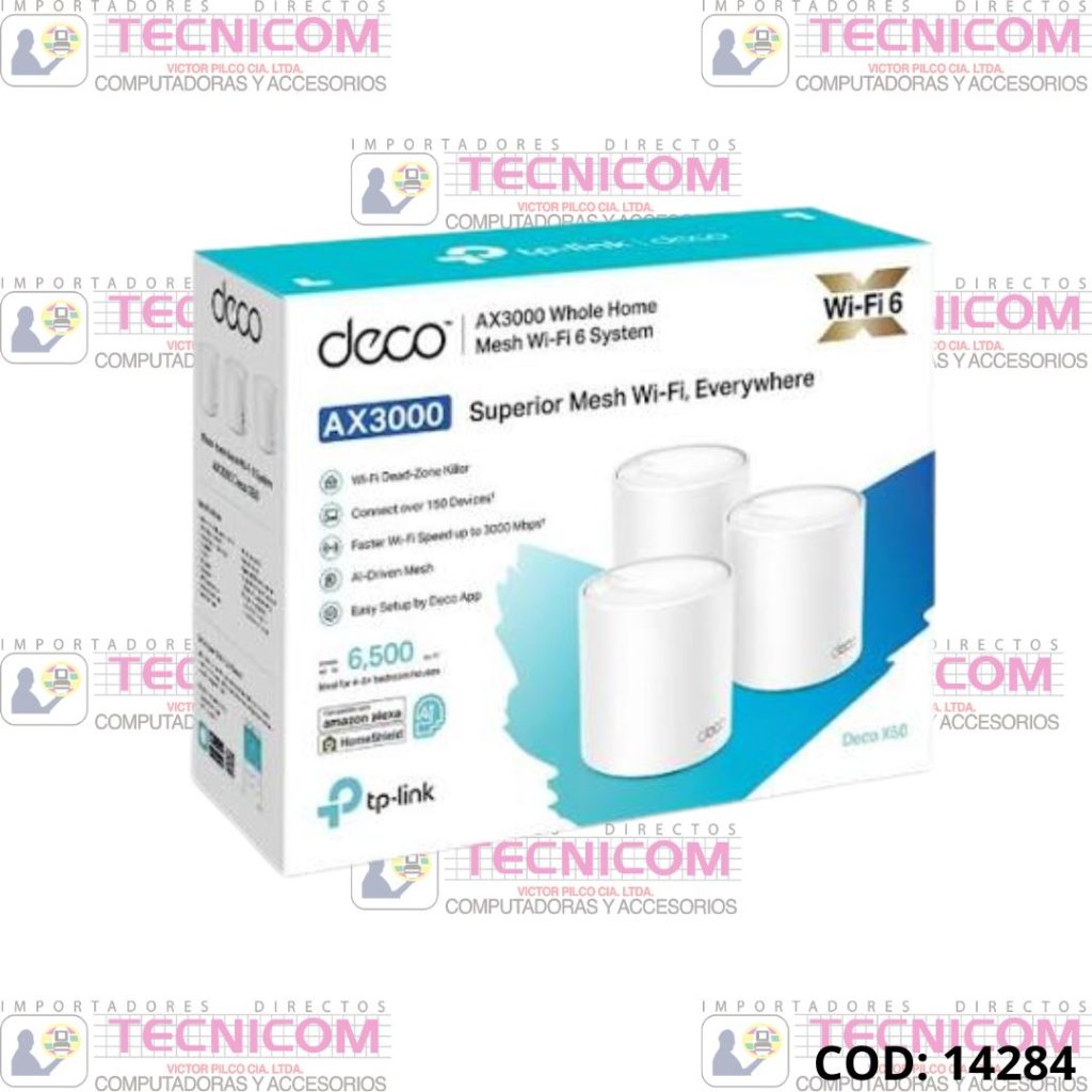 TPLINK DECO X50 AX3000 WI-FI 6 MESH 3 PACK