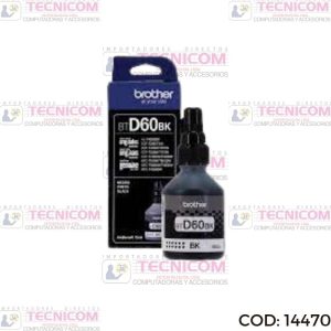 TINTA BROTHER BLACK BOTELLA ORIGINAL 108ML BTD60BK