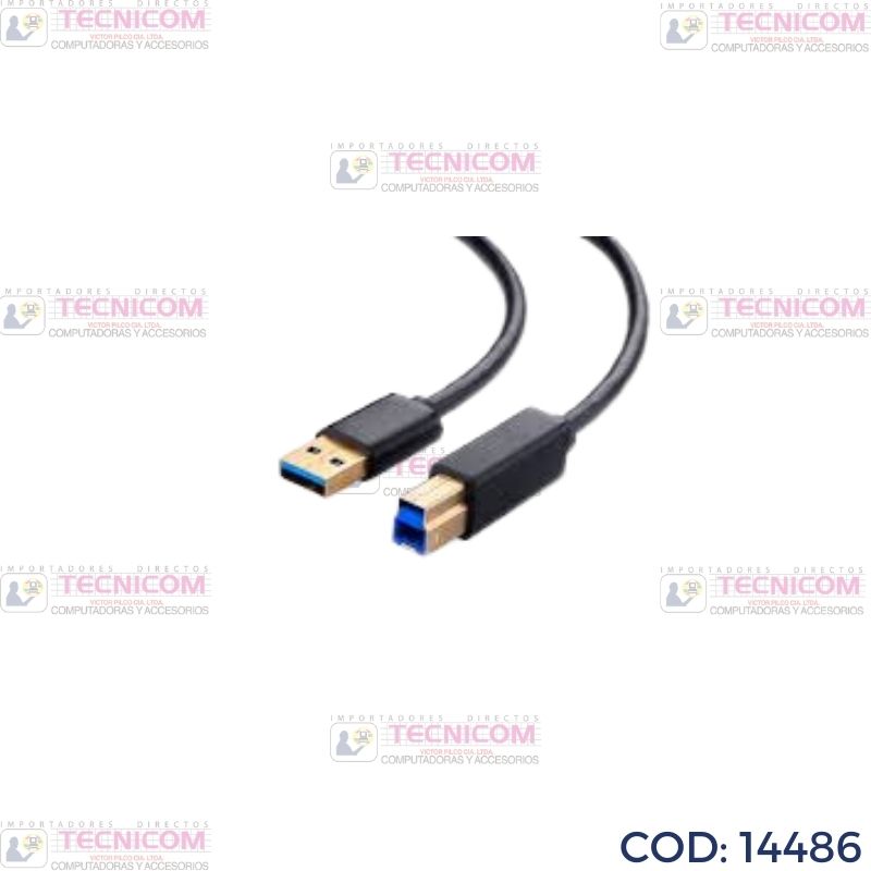 CABLE DE IMPRESORA/SCANNER USB 1.8 METROS USB 3.0