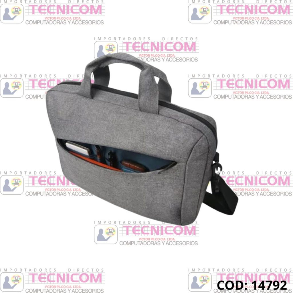MALETIN PARA LAPTOP HASTA 15.6" GRIS