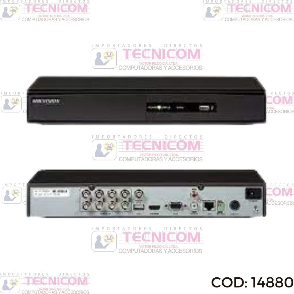 DVR PARA SISTEMA VIGILANCIA HIKVISION DS-7208HUHI-K1 8CH 5MP