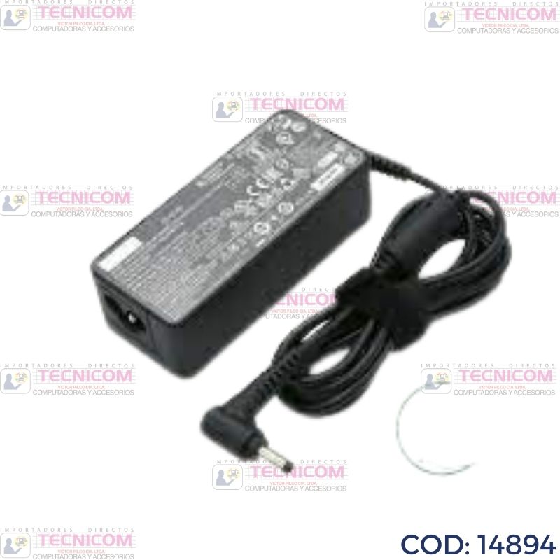 ADAPTADOR DE NOTEBOOK LENOVO 20V 3.25A (4.0x1.7) TIPO PARED